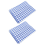 2Pcs Grid Design Anti Ultraviolet Car Curtain Side Car Window Sun Shade with Suction CupBlue Grid