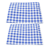 2Pcs Grid Design Anti Ultraviolet Car Curtain Side Car Window Sun Shade with Suction CupBlue Grid