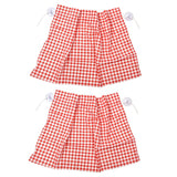 2Pcs Grid Design Anti Ultraviolet Car Curtain Side Car Window Sun Shade with Suction CupRed Grid In Australia - Darrahopens