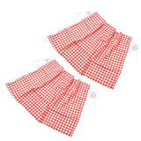 2Pcs Grid Design Anti Ultraviolet Car Curtain Side Car Window Sun Shade with Suction CupRed Grid