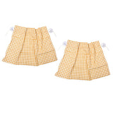 2Pcs Grid Design Anti Ultraviolet Car Curtain Side Car Window Sun Shade with Suction CupYellow Grid