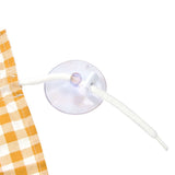 2Pcs Grid Design Anti Ultraviolet Car Curtain Side Car Window Sun Shade with Suction CupYellow Grid