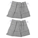 2Pcs Grid Design Anti Ultraviolet Car Curtain Side Car Window Sun Shade with Suction CupBlack Grid