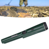 Metal Detector Professional Portable Waterproof Handheld Metal Detector with LED LightMilitary Green