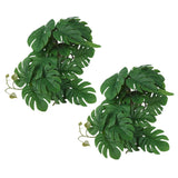 2PCS Artificial Water Plant Simulation Vine Lifelike Plastic Leaves Decoration with Suction Cup for Fish TankMonstera Leaves In Australia - Darrahopens