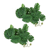 2PCS Artificial Water Plant Simulation Vine Lifelike Plastic Leaves Decoration with Suction Cup for Fish TankMonstera Leaves In Australia - Darrahopens