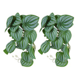 2PCS Artificial Water Plant Simulation Vine Lifelike Plastic Leaves Decoration with Suction Cup for Fish TankWatermelon Leaves In Australia - Darrahopens