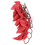 Artificial Reptile Plants Lifelike Plastic Plant Hanging Leaves Decoration with Suction Cup for Reptiles Terrarium Fish TankT-1033A4
