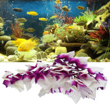 Artificial Reptile Plants Lifelike Plastic Plant Hanging Leaves Decoration with Suction Cup for Reptiles Terrarium Fish TankT-1034Q