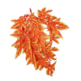 Artificial Reptile Plants Lifelike Plastic Plant Hanging Leaves Decoration with Suction Cup for Reptiles Terrarium Fish TankT‑007 Orange In Australia - Darrahopens