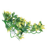 Artificial Reptile Plants Lifelike Plastic Plant Hanging Leaves Decoration with Suction Cup for Reptiles Terrarium Fish TankT-153E2