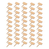 50PCS Bamboo Plant Labels T Type Wooden Plant Sign for Seed Potted Herbs Flowers Vegetables In Australia - Darrahopens