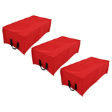 3PCS Thicken Non Woven Vegetable Planting Seedling Grow Bags Garden Planter Bed with HandleRose Red 60x30x20cm