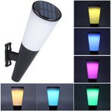Solar Wall Lamp Warm White RGB Cordless Safe Modern Design Sturdy Durable Outdoor Lamp for Garden Garage BackyardRGB