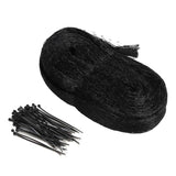 Bird Netting with 50PCS Cable Ties Nylon Garden Netting Anti Bird Mesh Plant Pest Netting for Vegetable FruitBlack In Australia - Darrahopens