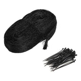 Bird Netting with 50PCS Cable Ties Nylon Garden Netting Anti Bird Mesh Plant Pest Netting for Vegetable FruitBlack In Australia - Darrahopens