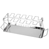 Chicken Wing Leg Rack with Bakeware Vertical Chicken Leg Grill for Barbecue Accessories