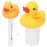 2Pcs Water Thermometer Set High Temperature Resistant Pool Chlorine Dispenser for Pond Swimming Pool
