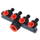 4 Way Tap Hose Connector Garden Hose Splitter Leakproof for Horticultural Agricultural Irrigation