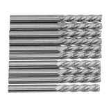 10Pcs 4 Flutes Milling Cutter No Burr Engrave Machine Knife 3.175x15mm for Acrylic MDF PVC