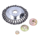 6in Steel Wire Trimmer Head Handheld Lawn Mower Cutting Head Replacement with Protective Cover