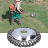6in Steel Wire Trimmer Head Handheld Lawn Mower Cutting Head Replacement with Protective Cover