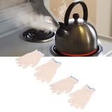 2 Pairs Thermal Insulated Gloves 300℃ Heat Resistant Non Slip Anti Scalding Mitts for BBQ Oven
