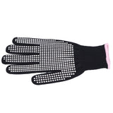 4Pcs Heat Resistant Gloves High Temperature Resistant Anti Scalding Mitts with Silicone BumpsWhite Silicone Pink Edge