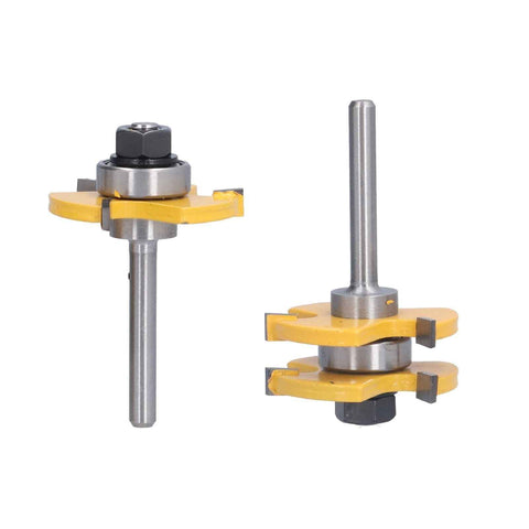 2Pcs T Shape Router Bit High Speed Steel Wood Milling Cutter for DIY Woodworking Carpentry In Australia - Darrahopens