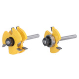 2Pcs T Shape Router Bit High Speed Steel Wood Milling Cutter for DIY Woodworking Carpentry