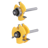 2Pcs T Shape Router Bit High Speed Steel Wood Milling Cutter for DIY Woodworking Carpentry In Australia - Darrahopens