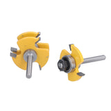 2Pcs T Shape Router Bit High Speed Steel Wood Milling Cutter for DIY Woodworking Carpentry