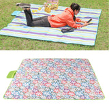 145/200 Picnic Blanket Outdoor Blanket with Large Size Waterproof Sandproof Portable for Camping and TravelingFloral