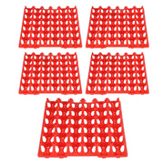 5PCS Plastic Egg Flats 30 Cell Egg Crates Holder Tray for Storage Transportation Home Farm SuppliesRed In Australia - Darrahopens