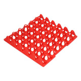5PCS Plastic Egg Flats 30 Cell Egg Crates Holder Tray for Storage Transportation Home Farm SuppliesRed