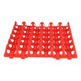 5PCS Plastic Egg Flats 30 Cell Egg Crates Holder Tray for Storage Transportation Home Farm SuppliesRed