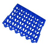 5PCS Plastic Egg Flats 30 Cell Egg Crates Holder Tray for Storage Transportation Home Farm SuppliesBlue