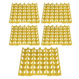 5PCS Plastic Egg Flats 30 Cell Egg Crates Holder Tray for Storage Transportation Home Farm SuppliesYellow In Australia - Darrahopens