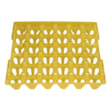 5PCS Plastic Egg Flats 30 Cell Egg Crates Holder Tray for Storage Transportation Home Farm SuppliesYellow In Australia - Darrahopens
