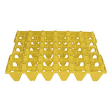 5PCS Plastic Egg Flats 30 Cell Egg Crates Holder Tray for Storage Transportation Home Farm SuppliesYellow In Australia - Darrahopens