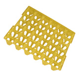 5PCS Plastic Egg Flats 30 Cell Egg Crates Holder Tray for Storage Transportation Home Farm SuppliesYellow