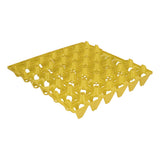5PCS Plastic Egg Flats 30 Cell Egg Crates Holder Tray for Storage Transportation Home Farm SuppliesYellow