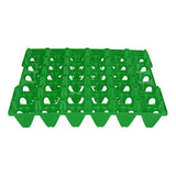 5PCS Plastic Egg Flats 30 Cell Egg Crates Holder Tray for Storage Transportation Home Farm SuppliesGreen