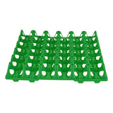 5PCS Plastic Egg Flats 30 Cell Egg Crates Holder Tray for Storage Transportation Home Farm SuppliesGreen