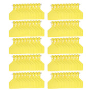 100Pcs Plastic Integrated Ear Tag Kit Livestock Farm Ear Label Tag for Cow Cattle Identification Yellow In Australia - Darrahopens