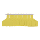 100Pcs Plastic Integrated Ear Tag Kit Livestock Farm Ear Label Tag for Cow Cattle Identification Yellow