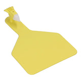 100Pcs Plastic Integrated Ear Tag Kit Livestock Farm Ear Label Tag for Cow Cattle Identification Yellow
