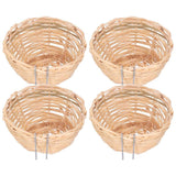 4pcs Bamboo Bird Nest Handmade Weaving Breeding Resting Bird House with Hook for Parrots Canary In Australia - Darrahopens