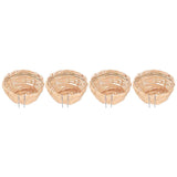 4pcs Bamboo Bird Nest Handmade Weaving Breeding Resting Bird House with Hook for Parrots Canary In Australia - Darrahopens