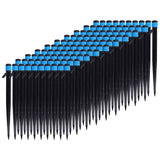 100Pcs/Bag Drip Irrigation Emitters 18cm Universal 360 Degree Drip Sprinkler Head for 4/7mm Tube